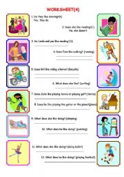 English Worksheet: Likes and Dislikes