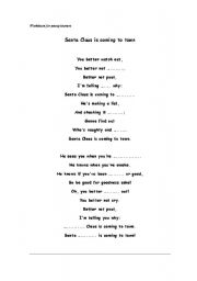 Christmas Carols worksheets