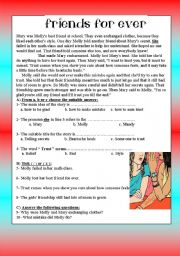 English Worksheet: Friendship