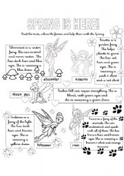 English Worksheet: Spring is here