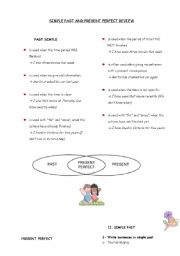 English worksheet: Past simple v/s Present Perfect