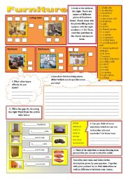 English Worksheet: Furniture