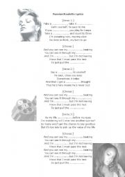 English Worksheet: Rhianna Russian Roulette