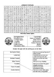 English Worksheet: London Sights