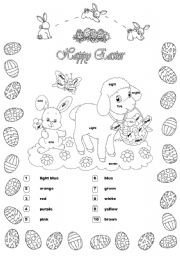 English Worksheet: Happy Easter