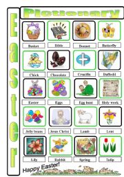 English Worksheet: Easter pictionary