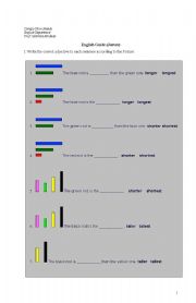 English worksheet: Comparatives and Superlatives