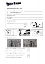 English Worksheet: present perfect activity