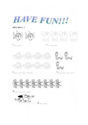 English worksheet: HAVE FUN!!!!!!!!!!