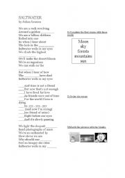 English worksheet: Saltwater by Julian Lennon