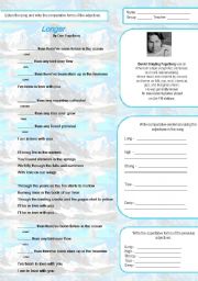 English Worksheet: Longer - Dan Fogelberg