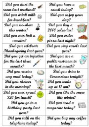 English Worksheet: Simple past Yes/No questions