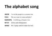 English worksheet: the alphabet song