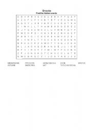 English Worksheet: Snacks - word search