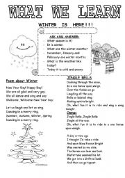 English Worksheet: new year