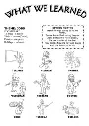 English Worksheet: jobs