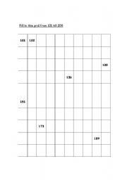 English Worksheet: Number Frid