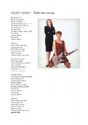 English worksheet: Take Me Away lyrics- Freaky Friday