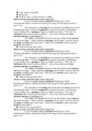 English Worksheet: Verb, Gerund, Adjective?