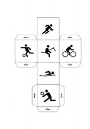 English Worksheet: SPORTS DICE