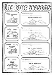 English Worksheet: the four seasons