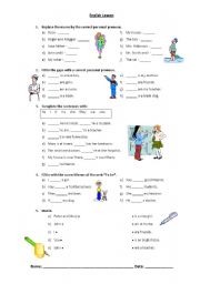 English Worksheet: Verb To be Present Simple + Personal Pronouns