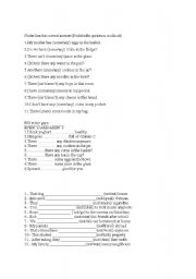 English Worksheet: Some vs. any