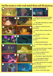 English Worksheet: The Princess and the frog 3