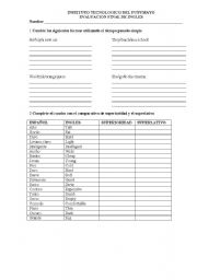 English Worksheet: english test