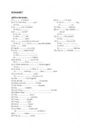 English Worksheet: Introduction to English