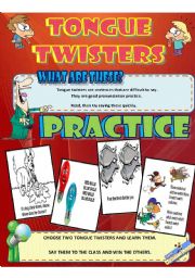 English Worksheet: Tongue Twisters