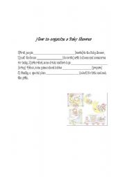 English Worksheet: HOW TO ORGANIZE A PARTY 