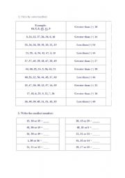 English worksheet: Numbers Exercise