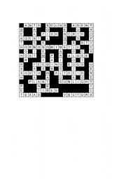 English Worksheet: Basic sample of crossword puzzle