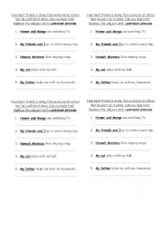 English Worksheet: Replace the subject with a Personal Pronoun