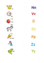 English worksheet: The Alphabet  2/2