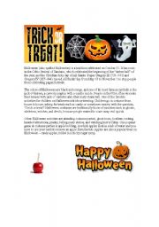 English worksheet: halloween 