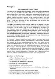 English Worksheet: reading