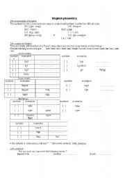 English Worksheet: vowel sounds