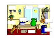 English Worksheet: Household picture