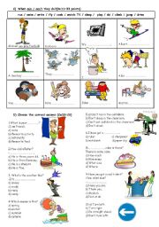 English Worksheet: exam for 5th graders (part2)