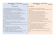 English Worksheet: Key - test reported speech - the two versions