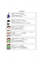 English Worksheet: professions