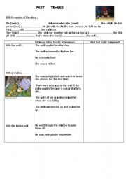 English Worksheet: hoodwinked study guide  past tenses esp. past perfect