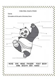 English Worksheet: Video Class: Kung Fu Panda