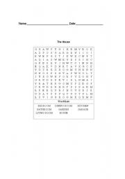 English Worksheet: House