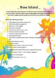 English Worksheet: Rose Island