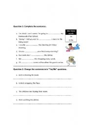 English Worksheet: using do/make