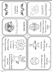 English Worksheet: HAPPY EASTER (reading and colouring activities for young learners)