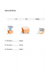 English worksheet: Prepositions